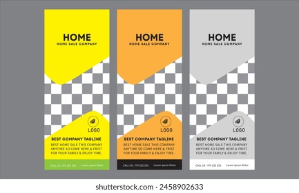 Rack card design template for your business or company