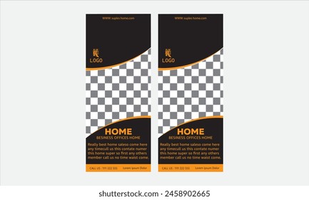 Plantilla de diseño de tarjeta para rack para su empresa o negocio
