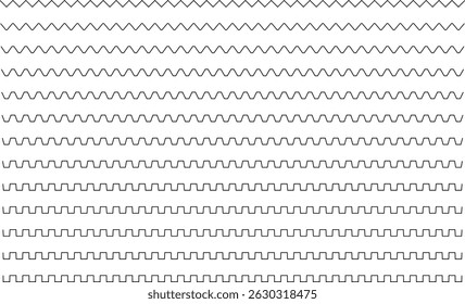 Juego de Vectores para engranajes de cremallera con ángulos dentales de 1, 2, 3, 4, 5, 10, 15, 20, 25, 30, 35, 40, 45 grados 
 , Perfiles de engranajes mecánicos, Ilustración de ingeniería técnica para diseño CAD