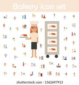 Rack, pan, bakery color icon. Bakery icons universal set for web and mobile