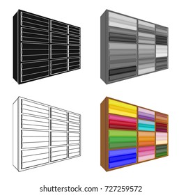 Rack single icon in cartoon style.Rack, vector symbol stock illustration web.
