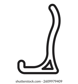 rack for violin icon Line Art Logo set