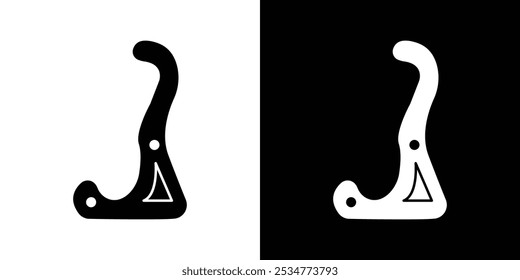 rack for violin icon linear logo isolated