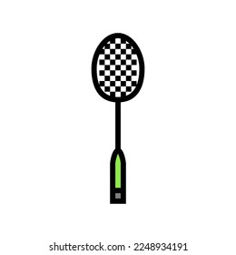 racket badminton color icon vector. racket badminton sign. isolated symbol illustration