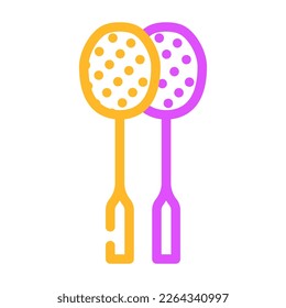 racket badminton color icon vector. racket badminton sign. isolated symbol illustration