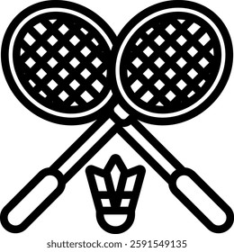 Racket Badminton For Sport and for Healthy Vector Image 