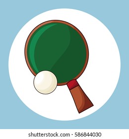 racket and ball ping pong