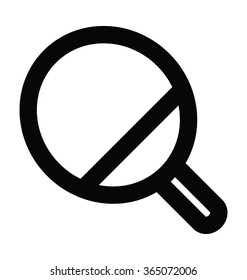 Racket Bold Line Vector Icon 