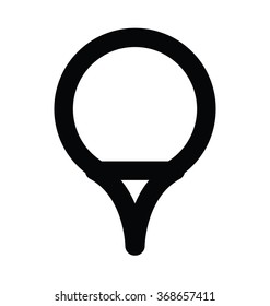 Racket Bold Line Vector Icon