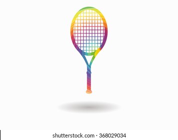 racket colorful icon
