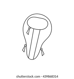Racket cover icon, outline style