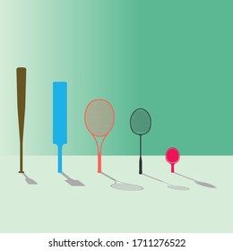 Racket, Cricket Bats, badminton racket, Ping Pong
