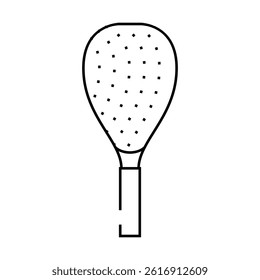 racket game badminton line icon vector. racket game badminton sign. isolated contour symbol black illustration