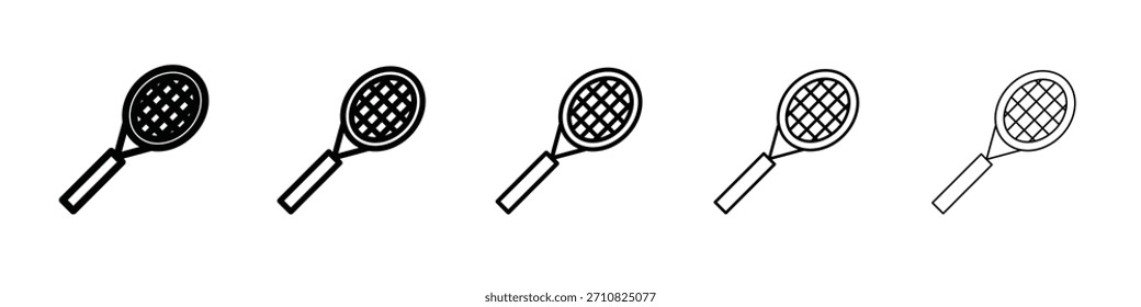 Racket icon design, logo, app, UI. Ilustração vetorial, EPS