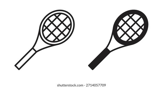 Icono de raqueta doodle gráfico, boceto, Ilustración vectorial de dibujo de contorno