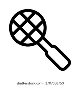 racket icon or logo isolated sign symbol vector illustration - high quality black style vector icons
