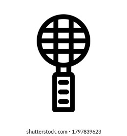 racket icon or logo isolated sign symbol vector illustration - high quality black style vector icons
