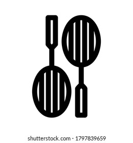 racket icon or logo isolated sign symbol vector illustration - high quality black style vector icons
