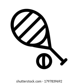 racket icon or logo isolated sign symbol vector illustration - high quality black style vector icons
