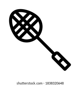 racket icon or logo isolated sign symbol vector illustration - high quality black style vector icons
