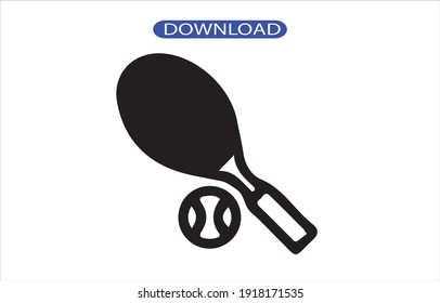 racket icon or logo isolated sign symbol vector illustration - high quality black style vector icons.