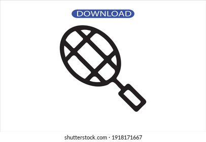racket icon or logo isolated sign symbol vector illustration - high quality black style vector icons.