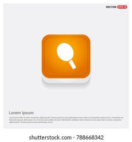 racket icon Orange Abstract Web Button