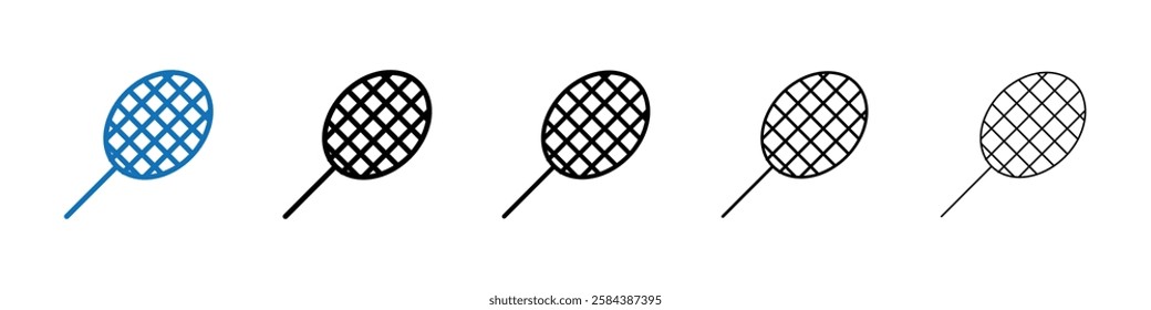 Racket icon Outline vector logo for web ui