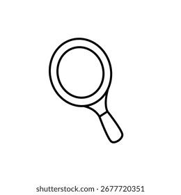 racket icon, simple flat style, vector illustration, symbol, design logo template pictogram, for ui or ux isolated on white for mobile app, editable