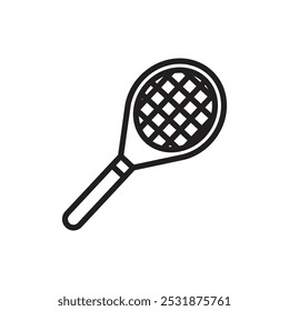 Ícone de raquete Contorno fino simples