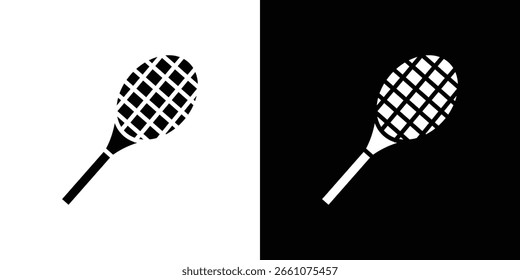 Racket icon symbol collection. Flat vector stock illustration.