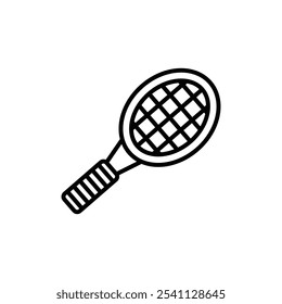 Racket icon Thin line flat illustration