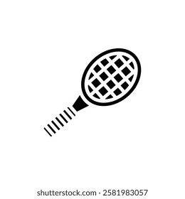 Racket icon Vector flat thin line illustration