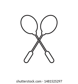 racket icon vector illustration template
