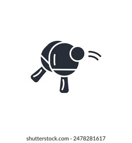 racket icon. vector.Editable stroke.linear style sign for use web design,logo.Symbol illustration.
