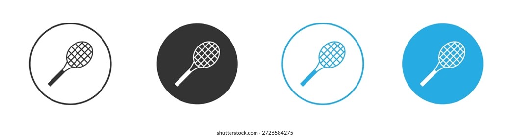 Ícones de raquete, para conceito móvel e web design. ilustração vetorial. EPS10