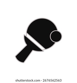 ícones de raquete. vetor sólido simples