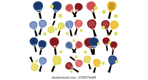 Conjunto de Conjuntos de Elementos de Preenchimento de Raquete