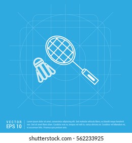 Racket Shuttlecock Icon