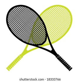 Racket silhouettes