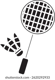 A racket sport with a shuttlecock.