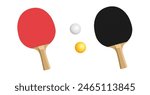 Racket for table tennis vector