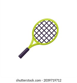 racket tennis cartoon vector on white background