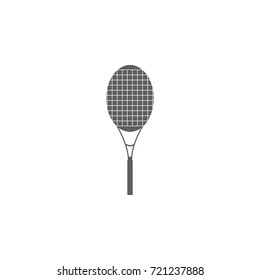 Racket tennis icon on white background