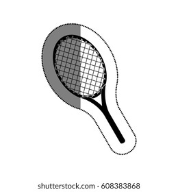 racket tennis isolated icon