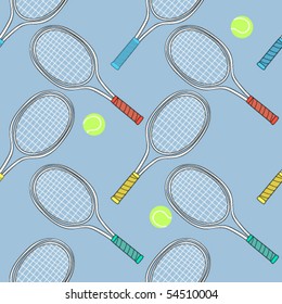 racket for tennis seamless background