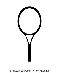 racket tennis sport equipment icon vector illustration design