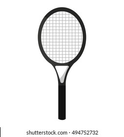 racket tennis sport equipment icon vector illustration design