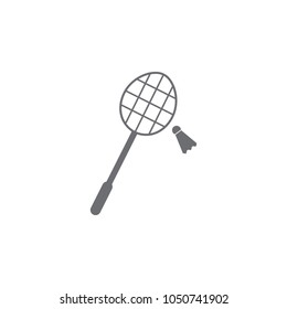 racket and valance for badminton icon. Simple element illustration. racket and valance for badminton symbol design template. Can be used for web and mobile on white background
