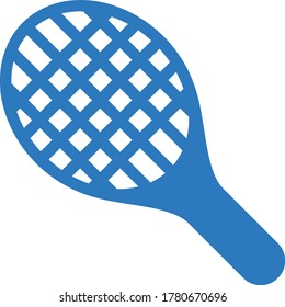 racket vector glyph color icon 